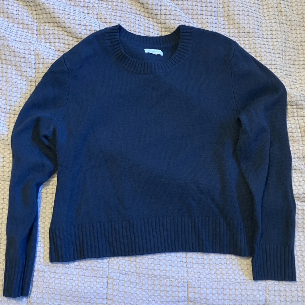 Italic Navy cashmere sweater xl euc